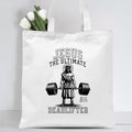 Jesus The Ultimate Deadlifter Christian Canvas Tote Bag