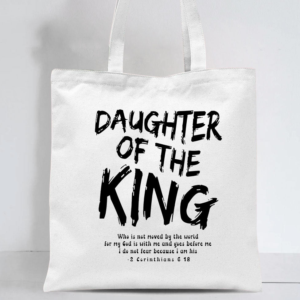 Daughter Of The King Christian Canvas Tote Bag