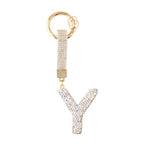 Sparkle Initial ¨C Bag Charm (Silver)