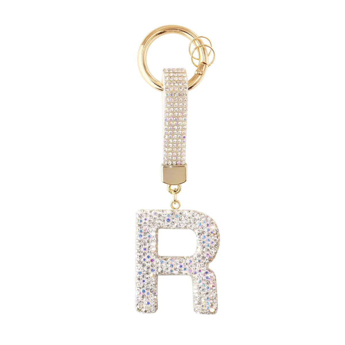 Sparkle Initial ¨C Bag Charm (Silver)