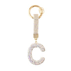 Sparkle Initial ¨C Bag Charm (Silver)