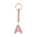 Sparkle Initial ¨C Bag Charm (Pink)