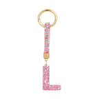 Sparkle Initial ¨C Bag Charm (Pink)